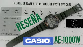 El Casio AE1000W EN español [upl. by Llerdnad]