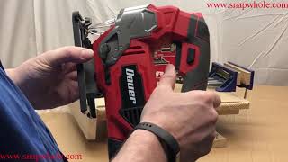 Harbor Freight Bauer Corded Jigsaw Setup and Review [upl. by Leen]