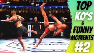 EA Sports UFC 4 TOP KNOCKOUTS amp FUNNY MOMENTS 2 [upl. by Ibrek222]