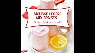 Mousse légère aux fraises [upl. by Aramanta]