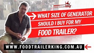 What size generator should I buy for my food trailer [upl. by Hinda]