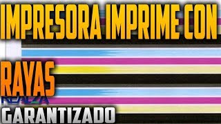 🛑IMPRESORA IMPRIME CON RAYAS❗❗  👉Causas y Solución👈 TE SORPRENDERÁS [upl. by Areemas]