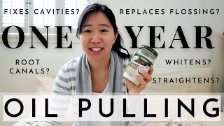 I tried Oil Pulling for a YEAR  how my teeth changed [upl. by Anaeel]