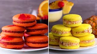 6 Way Yummy Macarons Recipe Easy  Learn How to Bake Delicious French Macarons  DIY Dessert Ideas [upl. by Nennerb490]