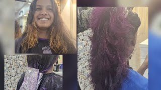 I Tried Mauve Purple Hair Color On My Client [upl. by Bourne]