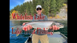 Whitefish Lake Lake Trout Fishing [upl. by Nnahgaem]