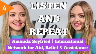 English LISTEN AND REPEAT practice  Boost your English  Amanda Seyfried [upl. by Yatnahc906]