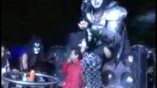 Gene Simmons falling during a concert [upl. by Bowes]