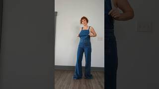 Thrifted Overalls Alteration upcycling thriftedstyle [upl. by Kerrie]