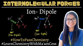 Intermolecular Forces  IonDipole  Learn Chemistry with Maam Cess [upl. by Rafaelle117]