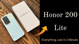 Honor 200 Lite  The Ultimate Quick Review  Honor  Techy Shibu [upl. by Marlene4]