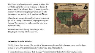 LT 110 Newsela Kansas Nebraska Act Read Aloud [upl. by Brown99]