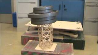 Toothpick Tower Earthquake Project Springvalley Middle School Section 77 Part 1 [upl. by Carothers234]