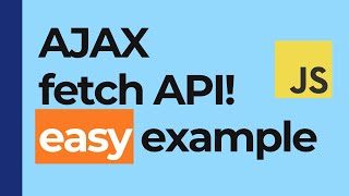 Create Dynamic Web Pages with AJAX in Minutes  using the latest Fetch API beginner friendly [upl. by Townie999]