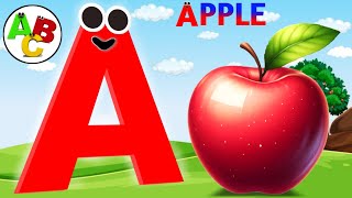 Phonics Song On YouTube  ABC Alphabet Song  Abcd Class For Baby  A is For Apple 🍎 [upl. by Brader703]