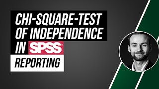 Reporting Chi Square test of Independce  results from SPSS [upl. by Nomelif]