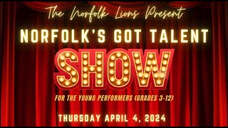 Norfolk Lions Norfolks Got Talent Show  April 4 2024 [upl. by Naginarb]