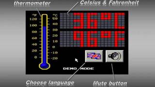 Speaking thermometer with video output [upl. by Nahtiek]