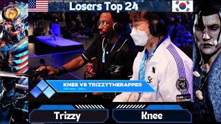 Losers Top 24  KneeDragunov Vs TrizzyYoshmitsu  EVO 2024 TWT 2024  Tekken8 [upl. by Firman]