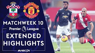 Southampton v Manchester United  PREMIER LEAGUE HIGHLIGHTS  11292020  NBC Sports [upl. by Auohc]