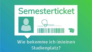 Podcast Semesterticket Wie bekomme ich meinen Studienplatz [upl. by Aielam939]