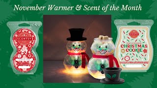 Scentsy November Warmer amp Scent of the Month [upl. by Lanor]