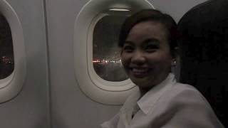 First Time on a Plane Night Flight So Sweet [upl. by Solhcin635]