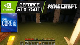 Minecraft 1206  SODIUM mod  Shaders  GTX 750 Ti 2GB  i5 10400F  1080p [upl. by Aihtak]