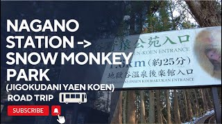 Diaries of a Happy Feet 🚗 How to travel from Nagano to Snow Monkey Park Jigokudani Japan 🗾 4K CC [upl. by Amikan]