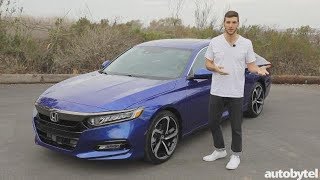 2018 Honda Accord Sport 20T Manual Test Drive Video Review [upl. by Ilyak]