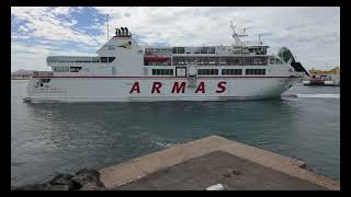 Ferries at Corralejo Fuerteventura [upl. by Ardnuhs]