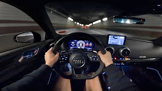 Boston POV Drive in My LOUD Audi RS3 DAZA MADNESS [upl. by Rains163]