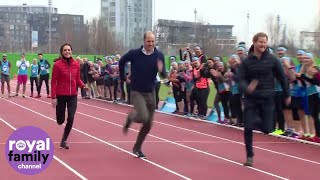 Duchess Kate takes on Prince Harry and William in Royal relay [upl. by Sheepshanks413]