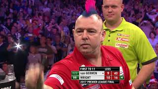 Wright v Van Gerwen  Premier League Final 2017 [upl. by Rozina]