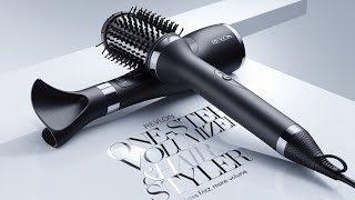 Effortless Blowout with REVLON Hair Dryer and Styler Perfect Volume amp Shine for All Hair Types [upl. by Letsirk]