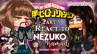 MHA REACT TO NEZUKO  MY AU  slursagi part 5 [upl. by Nosnevets]