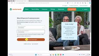 SeniorWeb inloggen en nieuw wachtwoord instellen [upl. by Ahsinot]