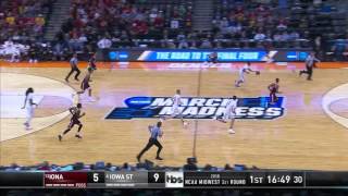 Iona vs Iowa State Abdel Nader alleyoop [upl. by Jarrad]