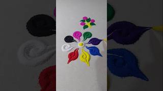 💚💐💝Beautiful Rangoli designtrending viralvideo [upl. by Yrbua954]