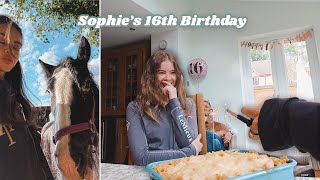 Sophie turns 16😭 sweet 16 birthday vlog 🥳 [upl. by Eimirej115]