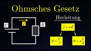 HERLEITUNG des Ohmschen Gesetzes  Elektrischer Strom 3 von 10 [upl. by Adnilym919]