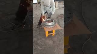 Flange Joint Face Preparation Flange joint face preparation arcwelding arcwelding welder [upl. by Cohette619]