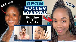 How to GROW Eyebrows THICKER amp FULLER FAST  Hair Regrowth amp Grooming [upl. by Ahsoyem]