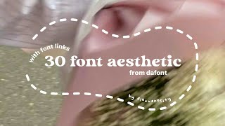 30 aesthetic font  aesthetic font recommendations  font aesthetic byflo [upl. by Inram]