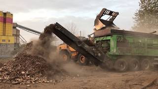 Doppstadt Büffel Holzshredder Wurzeln zerkleinern [upl. by Puglia958]