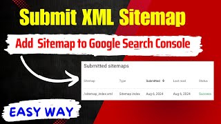 how to add a sitemap to google search console  Submit XML Sitemap to Google Search Console EASY WAY [upl. by Sallad]