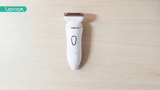 How to shave with the VOYOR Electric Lady Shaver ES400 [upl. by Anirtak110]