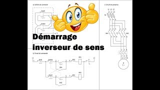 Montage Démarrage inverseur avec SCHEMAPLIC [upl. by Goggin]