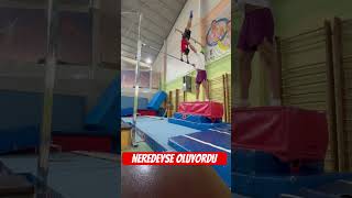 Neredeyse oluyordu gimnastik sports trending keşfet gym trending challenge children god [upl. by Ellehcir960]