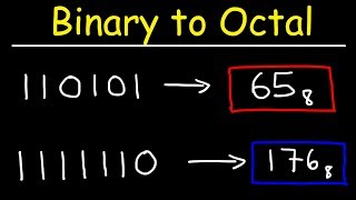 Binary to Octal Conversion [upl. by Dixon]